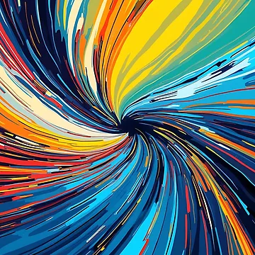 Artwork thumbnail, Colorful Abstract Swirl by likeforcode