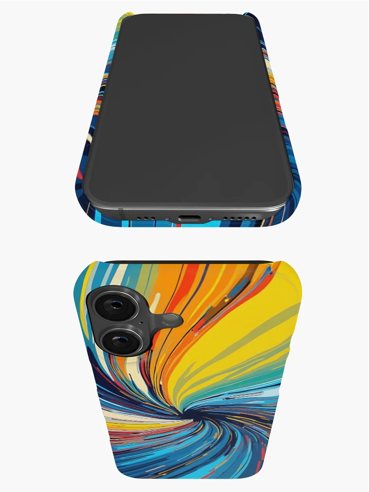 Thumbnail 3 of 4, iPhone Case, Colorful Abstract Swirl designed and sold by likeforcode.