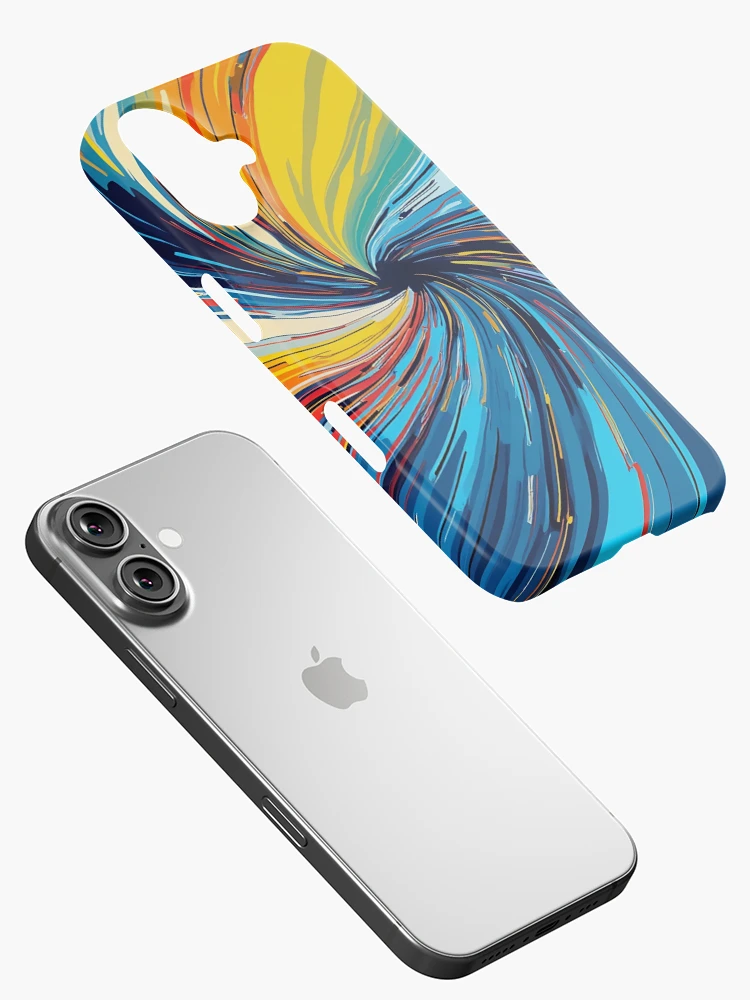 Thumbnail 2 of 4, iPhone Case, Colorful Abstract Swirl designed and sold by likeforcode.