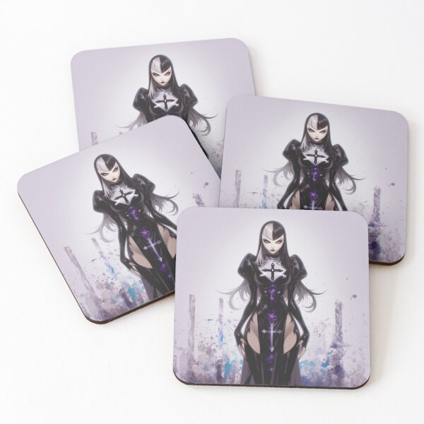 Item preview, Cyberpunk Goth Nun designed and sold by CursedbyLilith.