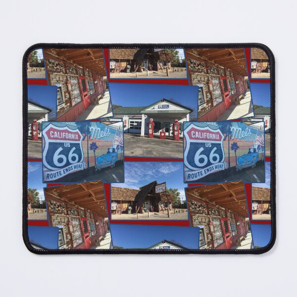 Item preview, Historic Route 66 pictures montage on a red background designed and sold by Topmel.
