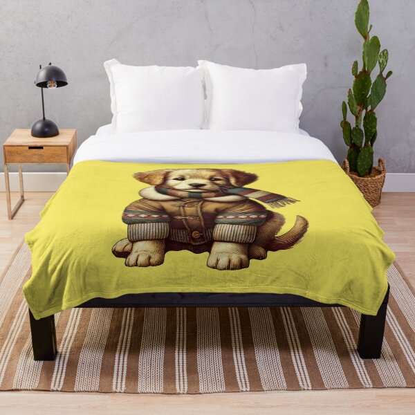 Item preview, Retro Winter cute Dog - Vintage Stylish Puppy classic cosy Aesthetic designed and sold by Designflex90.
