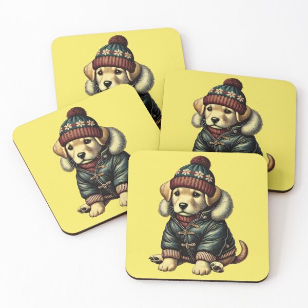 Item preview, Retro Winter cute Dog - Vintage Stylish Puppy classic cosy Aesthetic designed and sold by harmzk90.