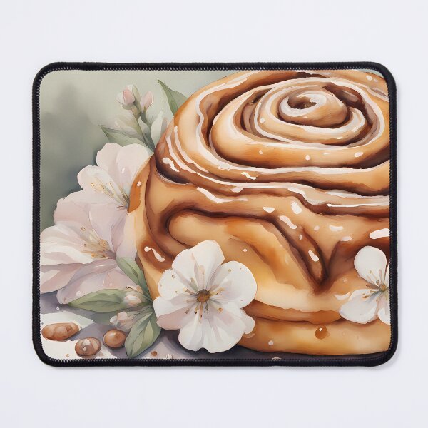 Item preview, Cinnamon Bun with Flowers designed and sold by CalmnessbyChoice.