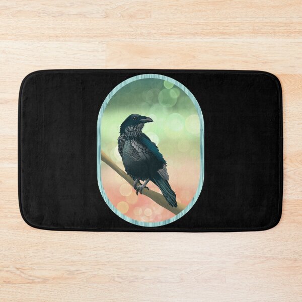 Item preview, Mystical Raven Spring Edition -- Whimsical Witchy Cottagecore Art designed and sold by LemonwoodClock.