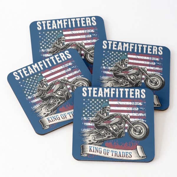 Item preview, Steamfitters King of Trades | Motorcycle | America designed and sold by Wavecrest Wearables.