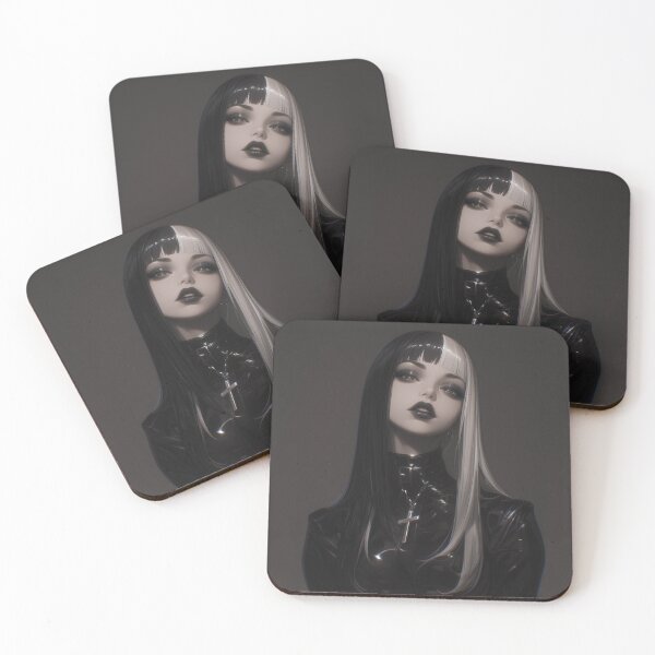 Item preview, Split Goth Girl designed and sold by CursedbyLilith.