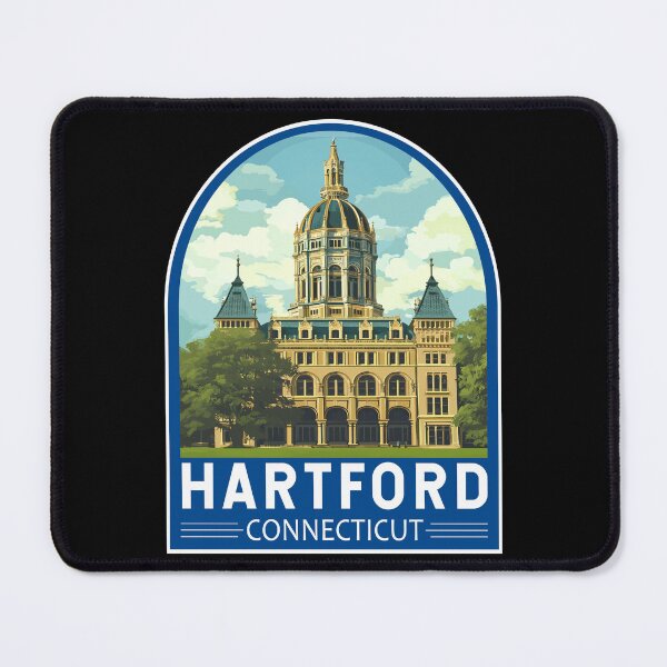 Item preview, Hartford Connecticut Travel Art Emblem designed and sold by KrisSidDesigns.