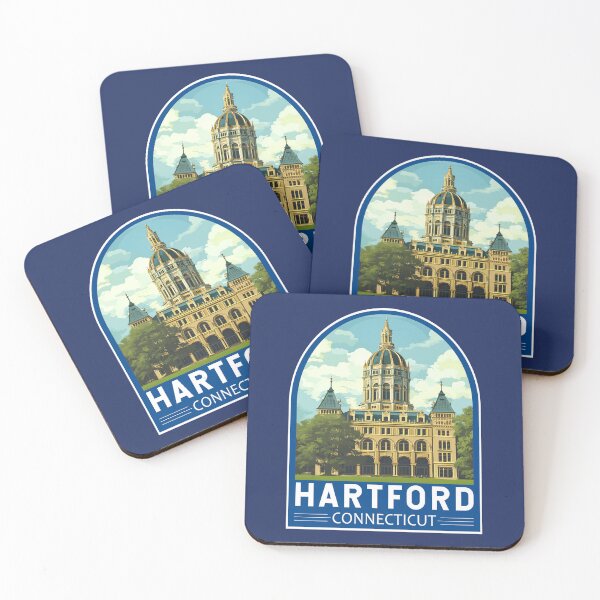 Item preview, Hartford Connecticut Travel Art Emblem designed and sold by KrisSidDesigns.
