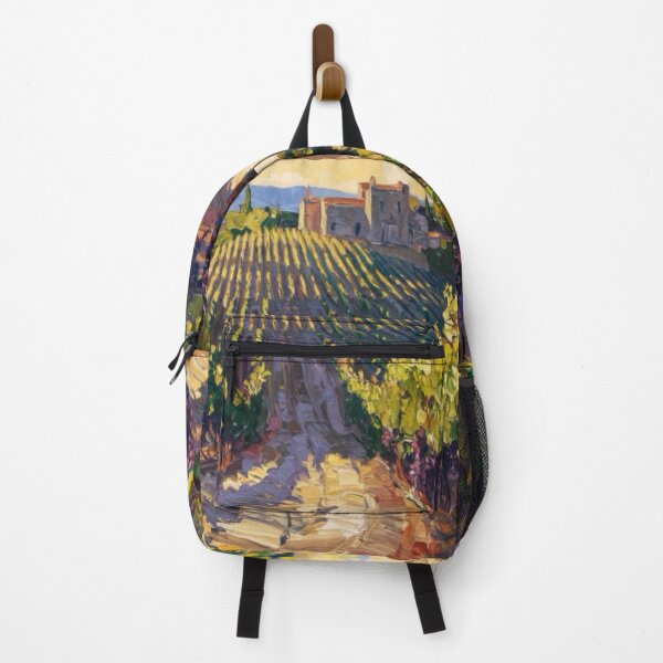 Item preview, Impressionist Provence Vineyard | Châteauneuf-du-Pape Sunset Painting Inspired by Monet. Art By Carraann designed and sold by CARRAANN.