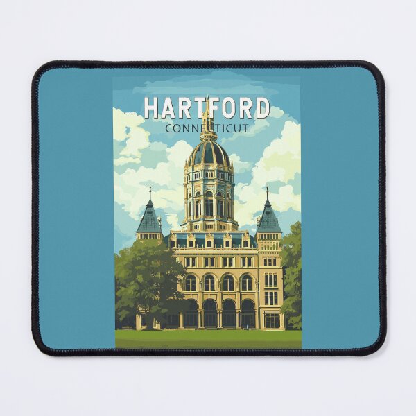 Item preview, Hartford Connecticut Travel Art Vintage designed and sold by KrisSidDesigns.