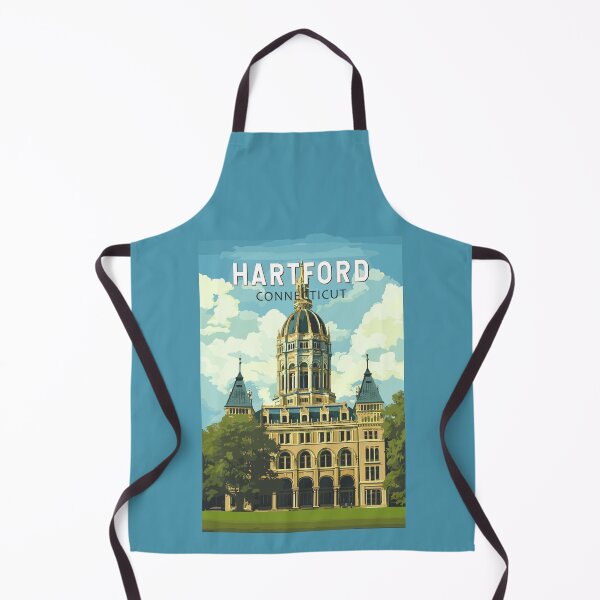 Item preview, Hartford Connecticut Travel Art Vintage designed and sold by KrisSidDesigns.