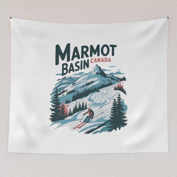 Item preview, Marmot Basin - Vintage Retro T-shirt designed and sold by skiprender.