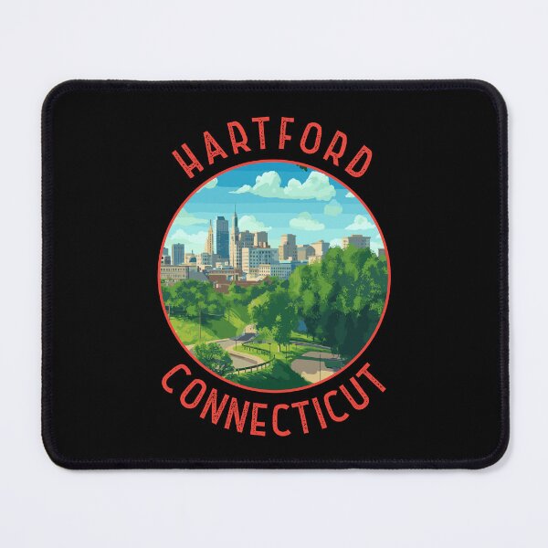Item preview, Hartford Connecticut Retro Distressed Circle designed and sold by KrisSidDesigns.