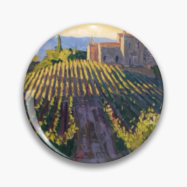 Item preview, Impressionist Provence Vineyard | Châteauneuf-du-Pape Sunset Painting Inspired by Monet. Art By Carraann  designed and sold by CARRAANN.