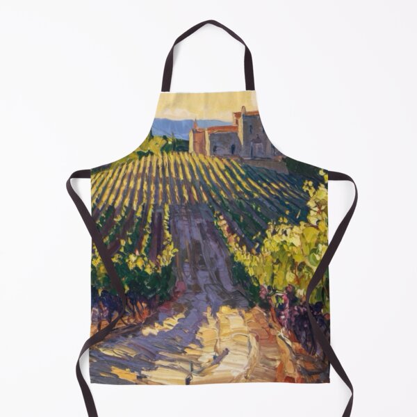 Item preview, Impressionist Provence Vineyard | Châteauneuf-du-Pape Sunset Painting Inspired by Monet. Art By Carraann designed and sold by CARRAANN.