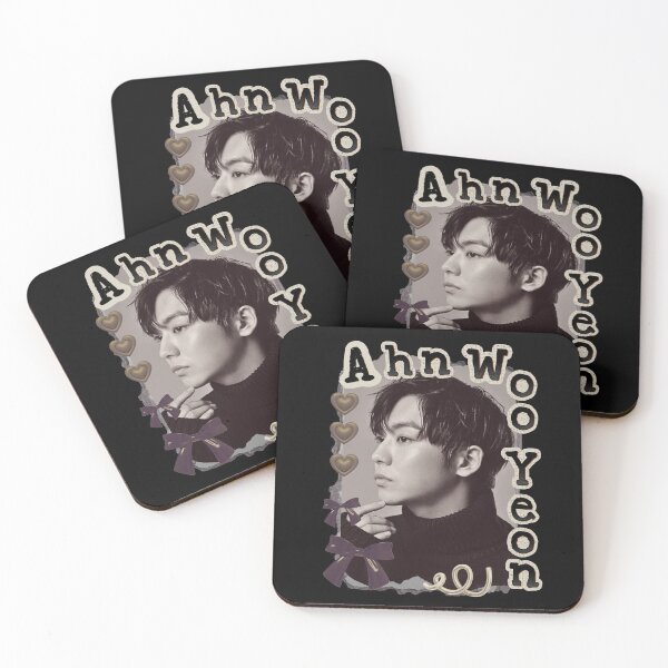 Item preview, Ahn Woo-yeon: Korean Drama Actor Scrapbook Collage Cozy Y2K Vintage Design designed and sold by HELL0WBELLO.