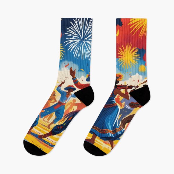 Item preview, Fireworks Festival Celebration with Music  designed and sold by bukajart.