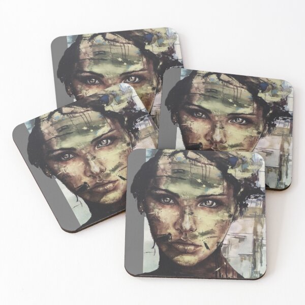 Item preview, Wise woman, abstract expression, dark eyes. designed and sold by NessArtByEwa.