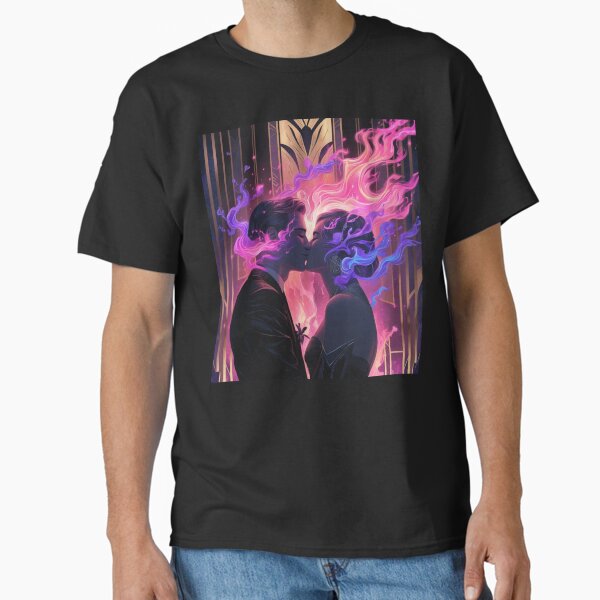 Item preview, Magical Moments: A Kiss Amidst Vibrant Flames designed and sold by KMKDigitalArt.