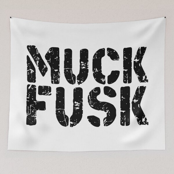 Item preview, muck fusk no elon anti elon, no elon musk, no musk, Anti-Elon Musk Bumper D ecal For elon musk haters! black designed and sold by ramwebroom.