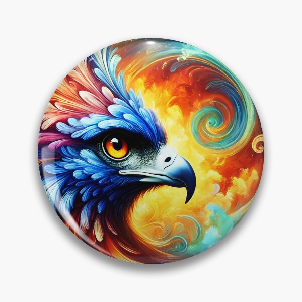 Item preview, Colorful phoenix digital portraiture designed and sold by EmeraldeaArt.