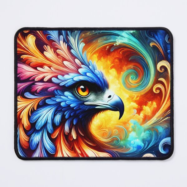 Item preview, Colorful phoenix digital portraiture designed and sold by EmeraldeaArt.
