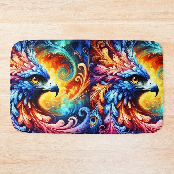 Item preview, Colorful phoenix digital portraiture designed and sold by EmeraldeaArt.