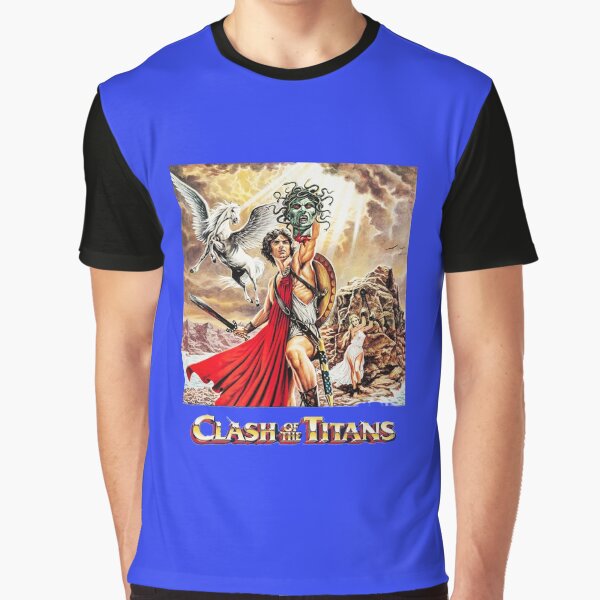 Item preview, Vintage pulp art poster The Titans Clash!!! 1981 designed and sold by flopglop.