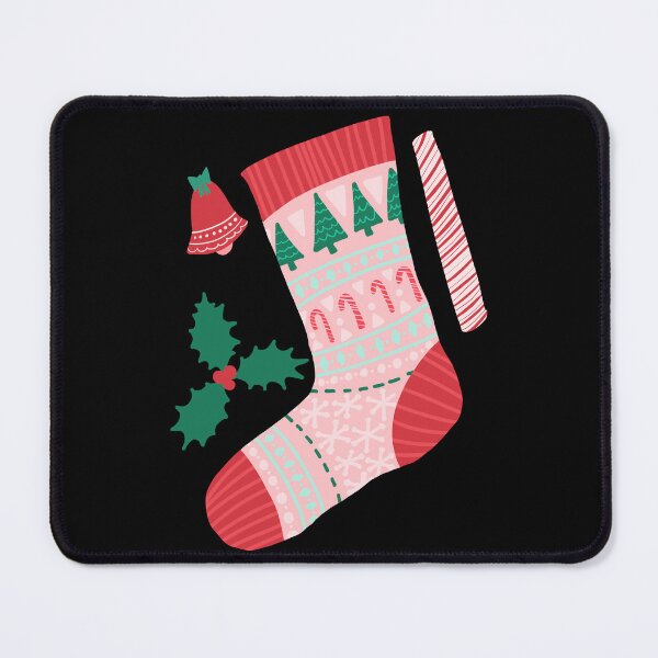 Artikelvorschau, Retro Mid-Century Modern Weihnachtsstrumpf Weihnachtsdekoration Kunst entworfen und verkauft von LemonwoodClock.