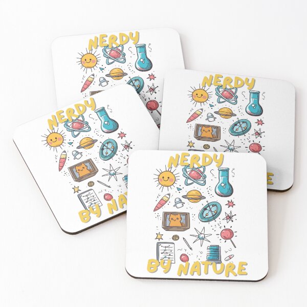 Item preview, Nerdy by Nature – Funny Science and Space Doodle designed and sold by inksavvystudio.