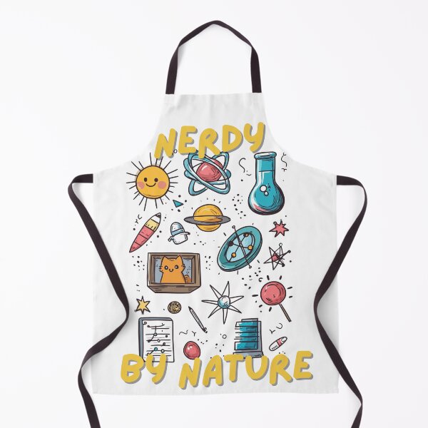 Item preview, Nerdy by Nature – Funny Science and Space Doodle designed and sold by inksavvystudio.