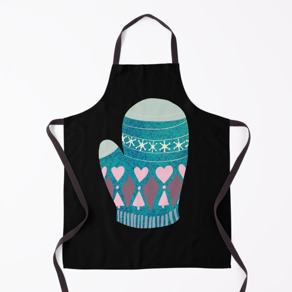 Item preview, Retro Mid-Century Modern Winter Mitten Illustration -- Holiday Cheer Art designed and sold by LemonwoodClock.