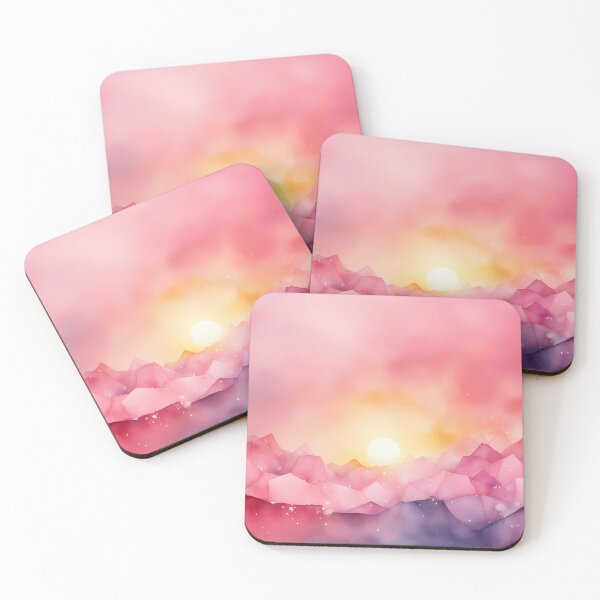 Item preview, Pink and Purple Mountain Range designed and sold by CalmnessbyChoice.