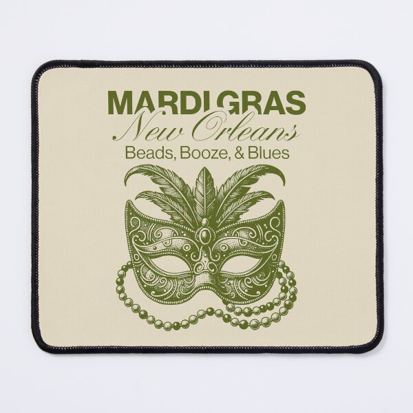 Item preview, VINTAGE Beads, Booze, & Blues - GREEN OLIVE MARDI GRAS NEW ORLEANS designed and sold by justyna-s28.