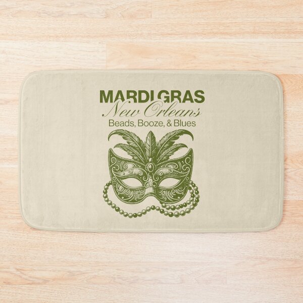 Item preview, VINTAGE Beads, Booze, & Blues - GREEN OLIVE MARDI GRAS NEW ORLEANS designed and sold by justyna-s28.