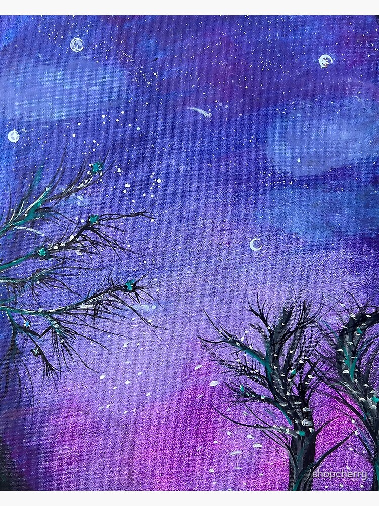 Thumbnail 3 of 3, Poster, purple sky designed and sold by shopcherry.