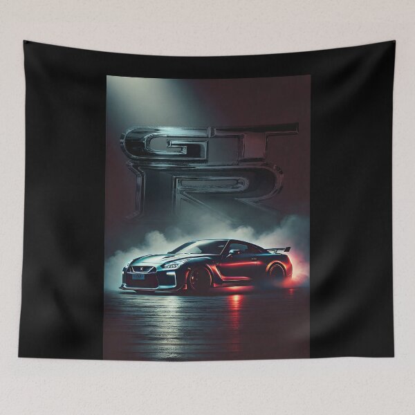 Item preview, Nissan GT-R R35 & Skyline R34 Poster – JDM Legends Wall Art for Car Enthusiasts designed and sold by CederWoods.