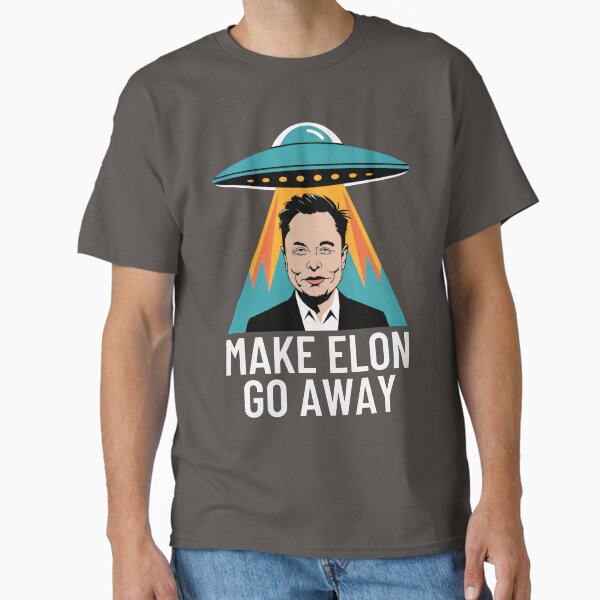 Vista previa del artículo con la obra «Haz que Elon se vaya Abducción OVNI Anti-Elon Anti-Elon Musk», diseñado y vendido por AnnieKocoy.