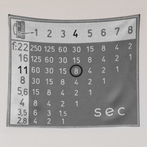 Item preview, 120 TLR Exposure Chart designed and sold by Film Camera Nerds.