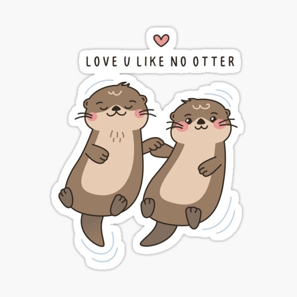 Artikel-Vorschau von Ich liebe dich wie kein Otter, designt und verkauft von AnOtterWorld.