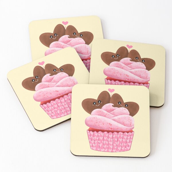 Item preview, Smiling Heart Cookies On Cupcake designed and sold by missmann.