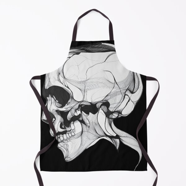 Item preview, Abstract Skull – Futuristic Skull Design in Line Art designed and sold by inksavvystudio.