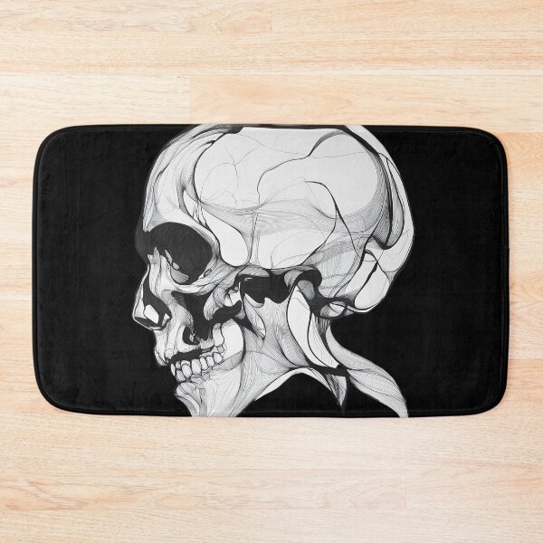 Item preview, Abstract Skull – Futuristic Skull Design in Line Art designed and sold by inksavvystudio.