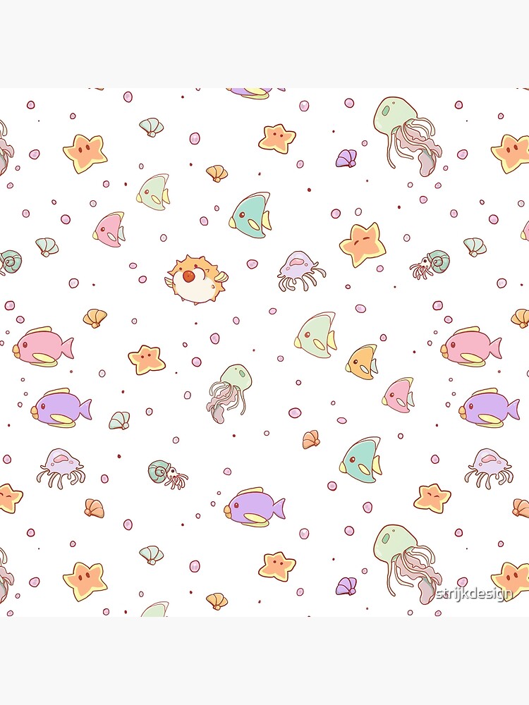 Cute Sea creatures pattern by strijkdesign