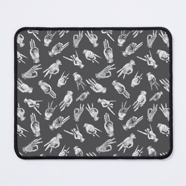 Item preview, Vintage Gray Sketch Mudra Pattern designed and sold by pfc-art.
