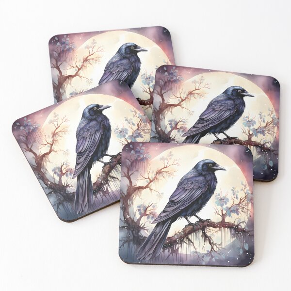 Item preview, Gothic Crow In The Moonlight designed and sold by Poison-Potion.