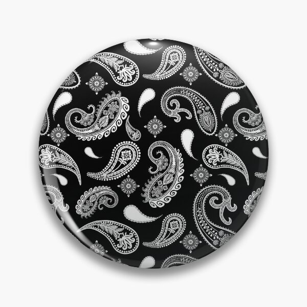 Item preview, Black and White Paisley Pattern | Ornate Floral Boho Design designed and sold by Phat Dog Designs .