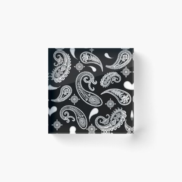 Item preview, Black and White Paisley Pattern | Ornate Floral Boho Design designed and sold by Phat Dog Designs .