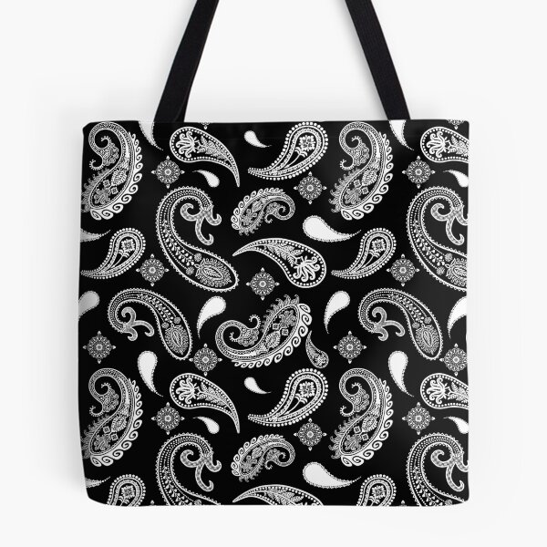 Item preview, Black and White Paisley Pattern | Ornate Floral Boho Design designed and sold by Phat Dog Designs .